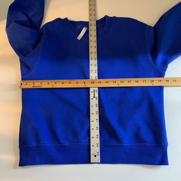 Fabletics Sweatshirt Womens M Medium Harbor Go To Classic Crew Neck Fleece Lined - Picture 6 of 12